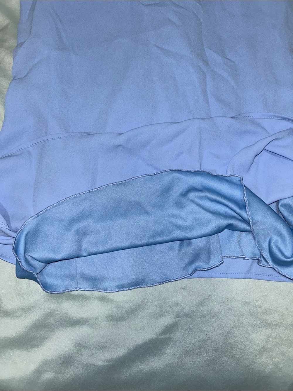 Everly Light Blue Ruffle Cami - Picture 5 of 8